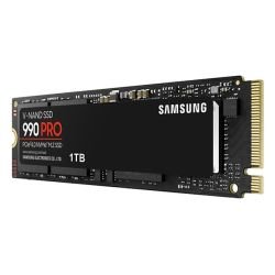 SAMSUNG - Samsung 1TB 990 PRO M.2 NVMe Gen4 SSD, M.2 2280, PCIe 4.0, V-NAND, R/W 7450/6900 MB/s, 1200K/1550K IOPS