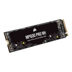 CORSAIR - Corsair 2TB MP600 PRO NH M.2 NVMe SSD, M.2 2280, PCIe4, 3D TLC NAND, R/W 7000/5700 MB/s, 1.2M/1.0M IOPS