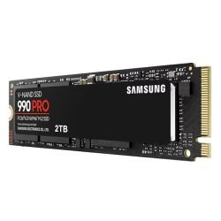 SAMSUNG - Samsung 2TB 990 PRO M.2 NVMe SSD, M.2 2280, PCIe 4.0, V-NAND, R/W 7450/6900 MB/s, 1400K/1550K IOPS