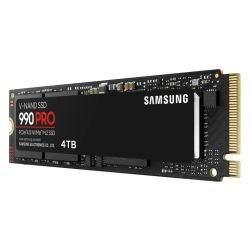 SAMSUNG - Samsung 4TB 990 PRO M.2 NVMe SSD, M.2 2280, PCIe 4.0, V-NAND, R/W 7450/6900 MB/s, 1600K/1550K IOPS