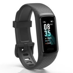 HAMA - Hama Fit Track 3910 Fitness Tracker Smart Watch, 1.05" LCD Touch Screen, Waterproof, Black