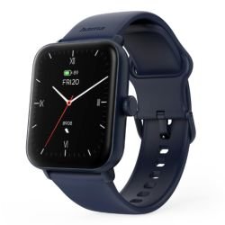 HAMA - Hama 6010 Fitness Tracker Smart Watch, 1.65" LCD Touch Screen, Waterproof, Built-In GPS, Hands-Free Calling, Black