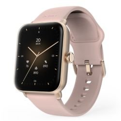 HAMA - Hama 6010 Fitness Tracker Smart Watch, 1.65" LCD Touch Screen, Waterproof, Built-In GPS, Hands-Free Calling, Rose Gold