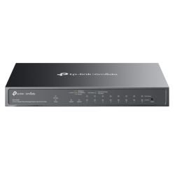 TP-LINK - TP-LINK (ES210GMP) Omada 10-Port Gigabit Easy Managed Switch with 8-Port PoE+, SFP/RJ45 Combo Port, Metal Casing