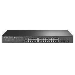 TP-LINK - TP-LINK (SG3428X-M2) JetStream 24-Port 2.5GBASE-T L2+ Managed Switch with 4 10GE SFP+ Slots, Rackmountable