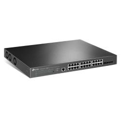 TP-LINK - TP-LINK (SG3428XPP-M2) JetStream 24-Port 2.5GBASE-T & 4-Port 10GE SFP+ L2+ Managed Switch with 16-Port PoE+ & 8-Port PoE++, Rackmountable
