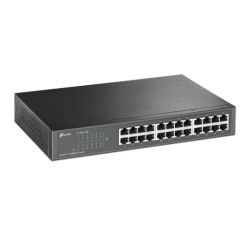 TP-LINK - TP-LINK (TL-SF1024D) 24-Port 10/100 Unmanaged Desktop/Rackmount Switch, Steel Case