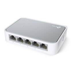 TP-LINK - TP-LINK (TL-SF1005D V16) 5-Port 10/100Mbps Unmanaged Desktop Switch, Plastic Case