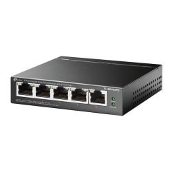 TP-LINK - TP-LINK (TL-SG105PE) 5-Port Gigabit PoE Easy Smart Switch, 4-Port PoE+, Steel Case