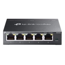 TP-LINK - TP-LINK (ES205G) Omada 5-Port Gigabit Easy Managed Switch, 5x GB Ports, Metal Casing