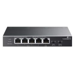 TP-LINK - TP-LINK (TL-SG1005P-PD) 5-Port Gigabit Desktop PoE+ Switch with 1-Port PoE++ In and 4-Port PoE+Out, Long-Range PoE+