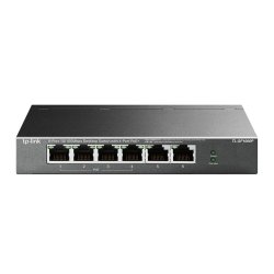 TP-LINK - TP-LINK (TL-SF1006P) 6-Port 10/100 Unmanaged Desktop Switch, 4 Port PoE+, Steel Case