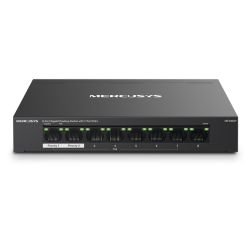 MERCUSYS - Mercusys (MS108GP) 8-Port Gigabit Desktop Switch with 7-Port PoE+, Steel Case