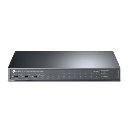 TP-LINK - TP-LINK (TL-SL1311MP) 8-Port Unmanaged Desktop PoE+ Switch, 8-Port 10/100Mbps + 2-Port Gigabit RJ45 & 1 Gigabit SFP