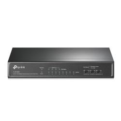 TP-LINK - TP-LINK (TL-SF1008P) 8-Port 10/100Mbps Unmanaged Desktop Switch, 4-Port PoE+, Steel Case