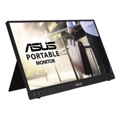 ASUS - Asus 15.6" Portable IPS Monitor (ZenScreen MB16ACV), 1920 x 1080, USB-C (USB-A adapter), USB-powered, Auto-rotatable, Antibacterial, Smart Stand & Sleeve inc.