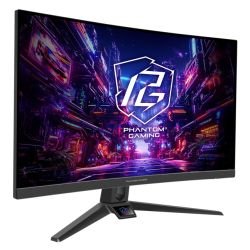 ASROCK - Asrock 27" FHD Curved Gaming Monitor (PG27FRS1A), 1920 x 1080, 1ms, 2 HDMI, DP, 280Hz, 95% DCI-P3, FreeSync, VESA