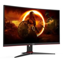 AOC - AOC 27" 3-Side Frameless Curved Gaming Monitor (C27G2ZE/BK), 1920 x 1080, 0.5ms, HDMI, DP, 240Hz, 6 Game Modes, VESA