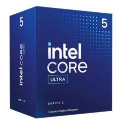 INTEL - Intel Core Ultra 5 225F CPU, 1851, 4.9GHz Turbo, 10-Core, 65W (121W Turbo), 20MB Cache, Arrow Lake, No Graphics