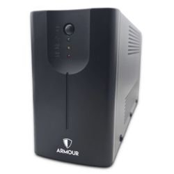VIDA - Armour 850VA UPS, 480W, LED Indicators, 2x UK Plug, 2x RJ45, USB