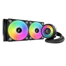 ARCTIC - Arctic Liquid Freezer III A-RGB 280mm Liquid CPU Cooler, P14 PWM PST ARGB Fans & ARGB PWM Controlled Pump, Black