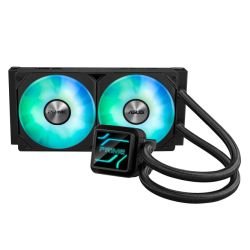 ASUS - Asus PRIME LC 240 ARGB 240mm Liquid CPU Cooler, ARGB Fans, Customisable Infinity Mirror Lenses