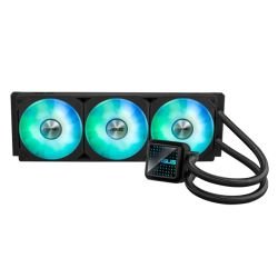 ASUS - Asus PRIME LC 360 ARGB 360mm Liquid CPU Cooler, ARGB Fans, Customisable Infinity Mirror Lenses