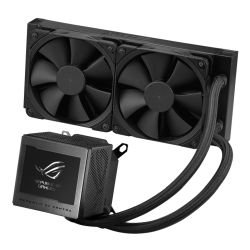 ASUS - Asus ROG Ryujin III 240mm Liquid CPU Cooler, 2x 12cm PWM Noctua Fans, Full Colour Customisable LCD Display
