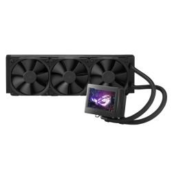 ASUS - Asus ROG Ryujin III 360mm Liquid CPU Cooler, 3x 12cm PWM Noctua Fans, Full Colour Customisable LCD Display