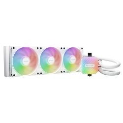 BEQUIET - Be Quiet! Light Loop 360mm ARGB Liquid CPU Cooler, 3x Light Wings LX PWM Fans, ARGB Cooling Block, ARGB-PWM-Hub, White