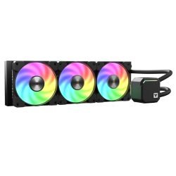 VIDA - Vida TriFrost 360mm ARGB Liquid CPU Cooler, 3x ARGB PWM Fans, ARGB CPU Block, 300W TDP, Black