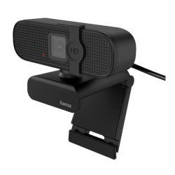 HAMA - Hama C-400 FHD Webcam with Mic, 1080p, 30fps, Closable Lens, 360° Swivel Range, 70° Visual Angle