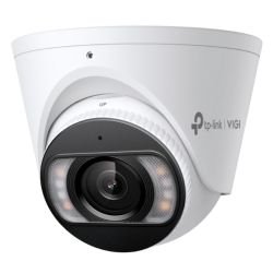 TP-LINK - TP-LINK (InSight S485 4MM) VIGI 8MP Full-Colour Turret Network Camera w/ 4mm Lens, IP67, PoE, AI Detection/Classification, Two-Way Audio, H.265+