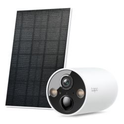 TP-LINK - TP-LINK (TAPO C425 KIT) Smart Wire-Free 2K QHD Outdoor Security Camera & Solar Panel, 10000mAh Battery, Colour Night Vision, AI Detection, 2-Way Audio