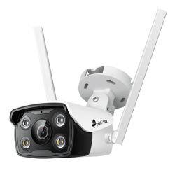 TP-LINK - TP-LINK (VIGI C340-W 4MM) 4MP Outdoor Full-Colour Wi-Fi Bullet Network Camera w/ 4mm Lens, Spotlight LEDs, Smart Detection, Two-Way Audio, H.265+