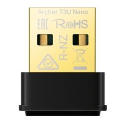 TP-LINK - TP-LINK (Archer T3U Nano) AC1300 Wireless Dual Band Nano USB Adapter, MU-MIMO, USB2