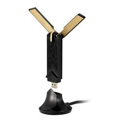 ASUS – Asus (USB-AX56) AX1800 (574+1201) Wireless Dual Band Wi-Fi 6 USB Adapter, USB 3.0, OFDMA, MU-MIMO, Cradle ASUS - Asus (USB-AX56) AX1800 (574+1201) Wireless Dual Band Wi-Fi 6 USB Adapter, USB 3.0, OFDMA, MU-MIMO, Cradle