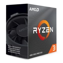 AMD - AMD Ryzen 3 4100 CPU with Wraith Stealth Cooler, AM4, 3.8GHz (4.0 Turbo), Quad Core, 65W, 6MB Cache, 7nm, 4th Gen, No Graphics