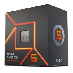 AMD - AMD Ryzen 5 7600 CPU w/ Wraith Stealth Cooler, AM5, 3.8GHz (5.1 Turbo), 6-Core, 65W, 38MB Cache, 5nm, 7th Gen, Radeon Graphics