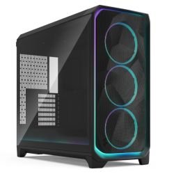 FRACTAL - Fractal Design Meshify 3 XL Ambience Pro RGB (Black TG Light) Case w/ Light Tint Window, E-ATX, Mesh Front, 3x RGB Fans, Adjust Pro Hub, USB-C 20Gbps