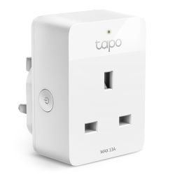 TP-LINK - TP-LINK (TAPO P105) Mini Smart Wi-Fi Socket, Remote Access, Scheduling, Away Mode, Voice Control, Support for Higher-Power Appliances