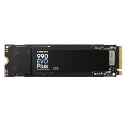 SAMSUNG - Samsung 2TB 990 EVO PLUS M.2 NVMe Gen4/5 SSD, M.2 2280, PCIe 4.0/5.0 x2, V-NAND, R/W 7250/6300 MB/s, 1000K/1350K IOPS