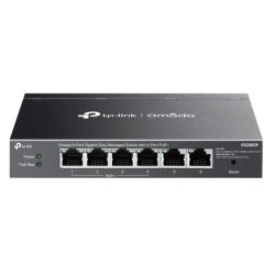 TP-LINK - TP-LINK (ES206GP) Omada 6-Port Gigabit Easy Managed Switch with 4-Port PoE+, 6x GB Ports, Metal Casing