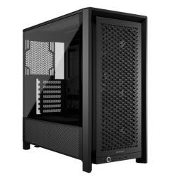 CORSAIR - Corsair FRAME 4000D RS Modular Gaming Case w/ Glass Side, E-ATX, 3x PWM Fans, InfiniRail Fan Mounting, USB-C, Asus BTF Compatible, Black