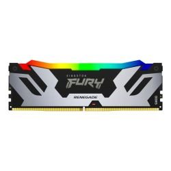 KINGSTON - Kingston Fury Renegade RGB 16GB, DDR5, 7200MHz, CL38, 1.45V, ECC, XMP 3.0, PMIC, DIMM Memory, Black/Silver