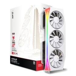 XFX – XFX Mercury RX9070 XT OC White Gaming Edition with RGB, PCIe5, 16GB DDR6, HDMI, 3 DP, 3100MHz Clock, Overclocked XFX - XFX Mercury RX9070 XT OC White Gaming Edition with RGB, PCIe5, 16GB DDR6, HDMI, 3 DP, 3100MHz Clock, Overclocked