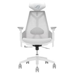 ASUS - Asus ROG Destrier Core White Gaming Chair, Cyborg-Inspired Design, Versatile Seat Adjustments, Mobile Gaming Arm Support