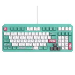 ASUS - Asus TUF Gaming K3 Gen II Hatsune Miku Edition Optical-Mechanical Compact Gaming Keyboard, 97-Key Layout, Dampening Foam, IP57, RGB Lighting