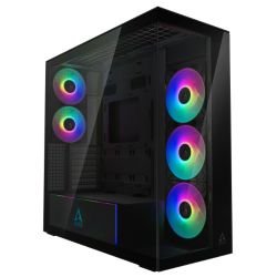 ARCTIC – ARCTIC Xtender (Mirror Black) Case w/ Mirror Glass Side and Front, E-ATX, 5x ARGB Fans, ARGB PSU Shroud, Mesh Airflow, USB-C 10Gbps ARCTIC - ARCTIC Xtender (Mirror Black) Case w/ Mirror Glass Side and Front, E-ATX, 5x ARGB Fans, ARGB PSU Shroud, Mesh Airflow, USB-C 10Gbps