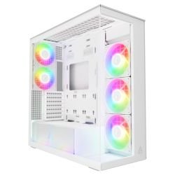 ARCTIC – ARCTIC Xtender (White) Case w/ Clear Glass Side and Front, E-ATX, 5x ARGB Fans, ARGB PSU Shroud, Mesh Airflow, USB-C 10Gbps ARCTIC - ARCTIC Xtender (White) Case w/ Clear Glass Side and Front, E-ATX, 5x ARGB Fans, ARGB PSU Shroud, Mesh Airflow, USB-C 10Gbps